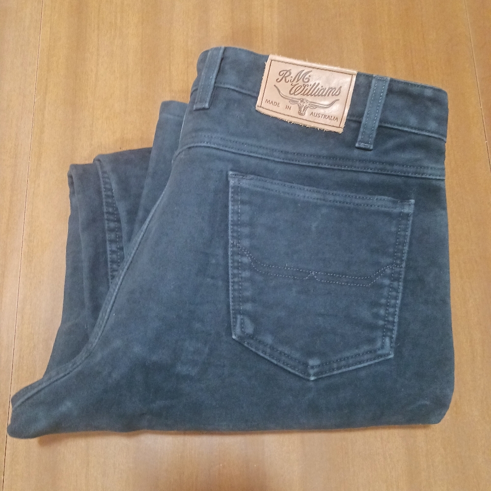 Jeans R.M. Williams Blue Indigo Australia Blue Jeans Australian View 2